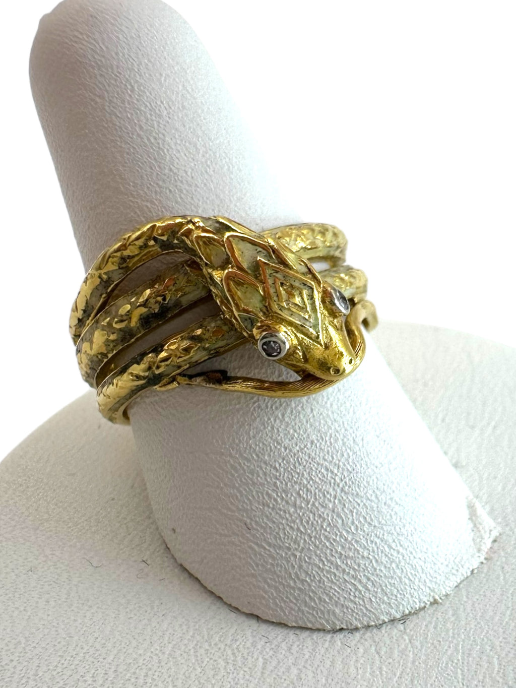 18k Snake Ring