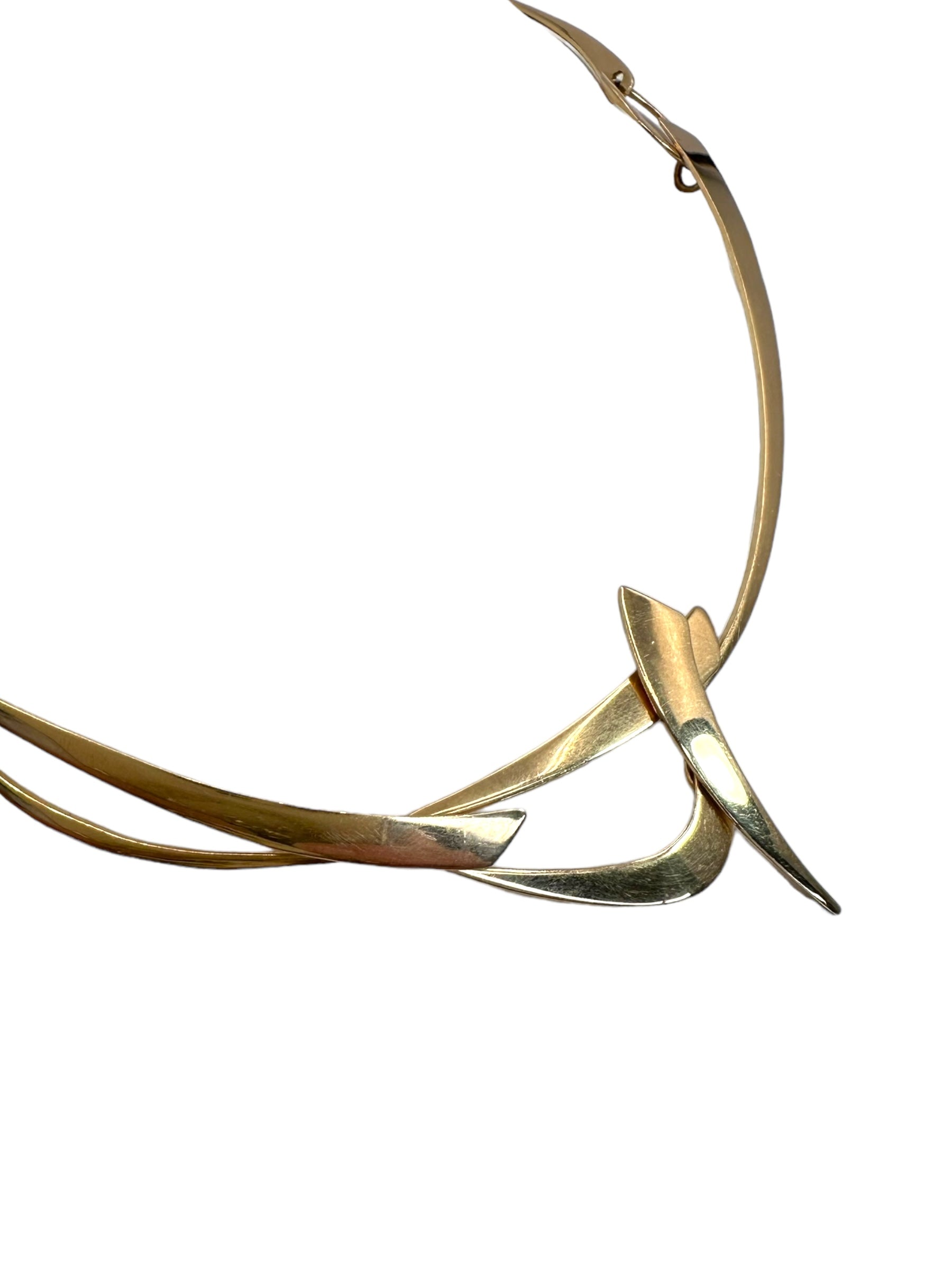 14k Handmade Organic Necklace
