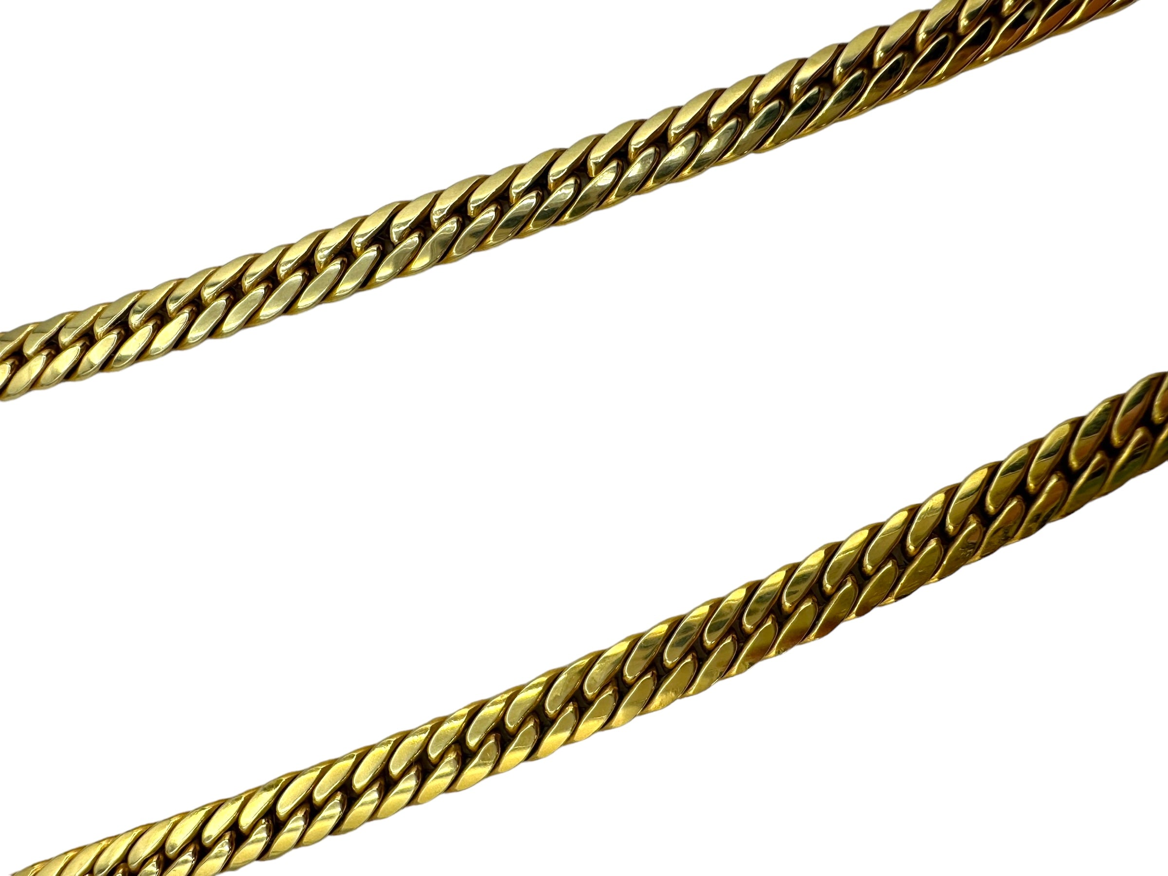 14k Flat Curb Chain Necklace