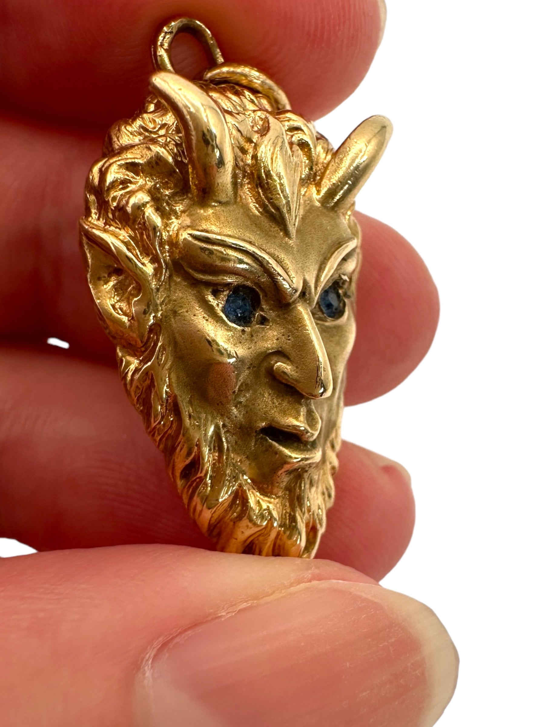 14k Devil/ Satyr Pendant