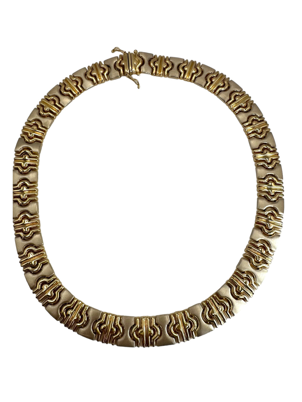 14k Two Tone Collar Necklace