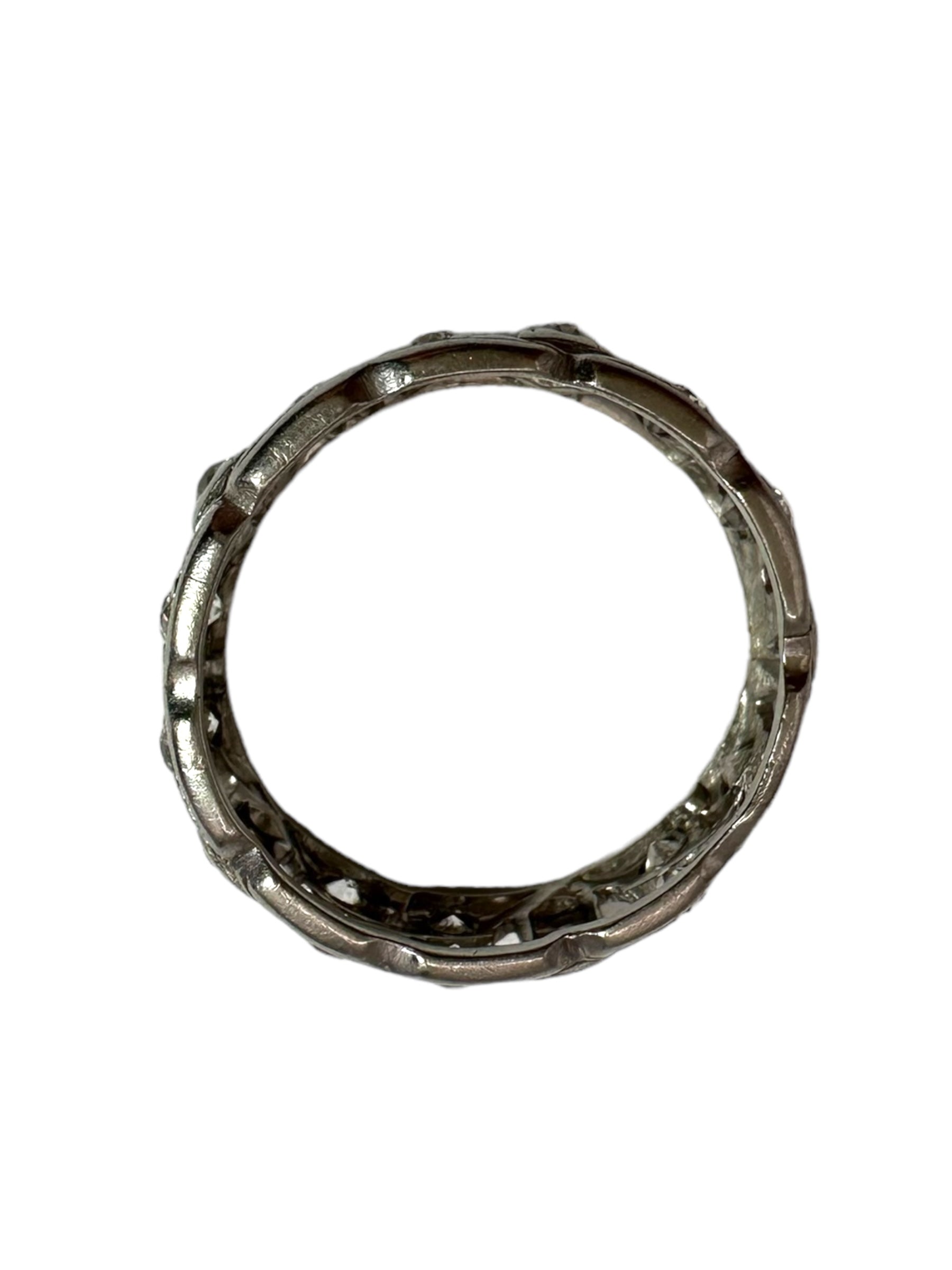 Platinum Diamond Eternity Band Ring