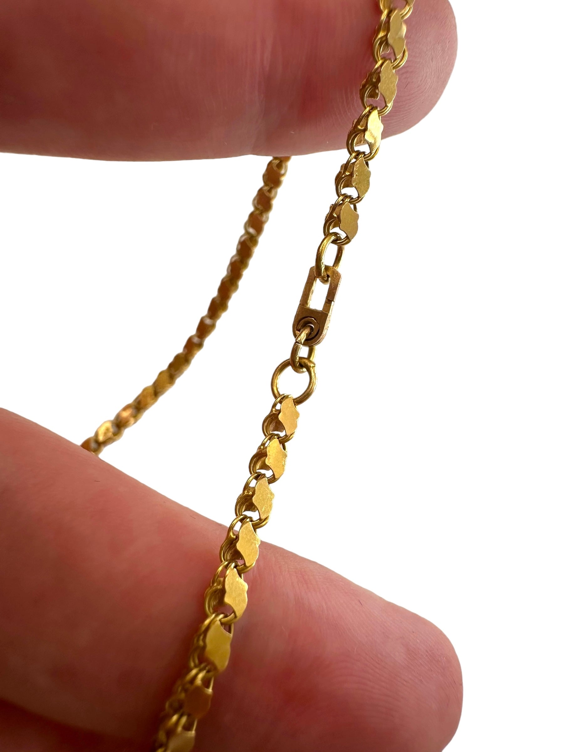 18k Damascus Link Necklace