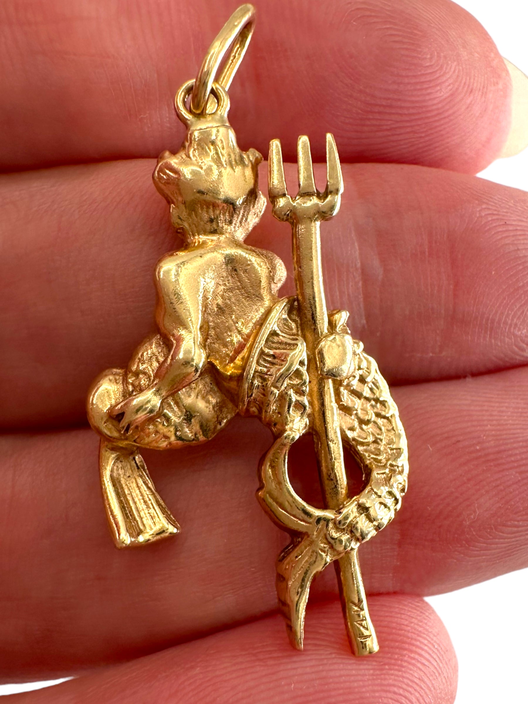 14k Neptune Pendant