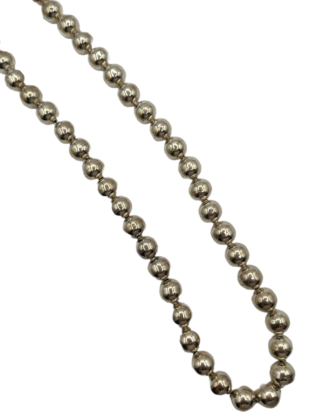 Sterling Silver Mexican Ball Link Necklace