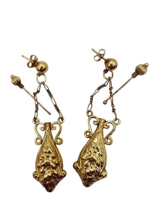 14k Perfume Bottle Earrings