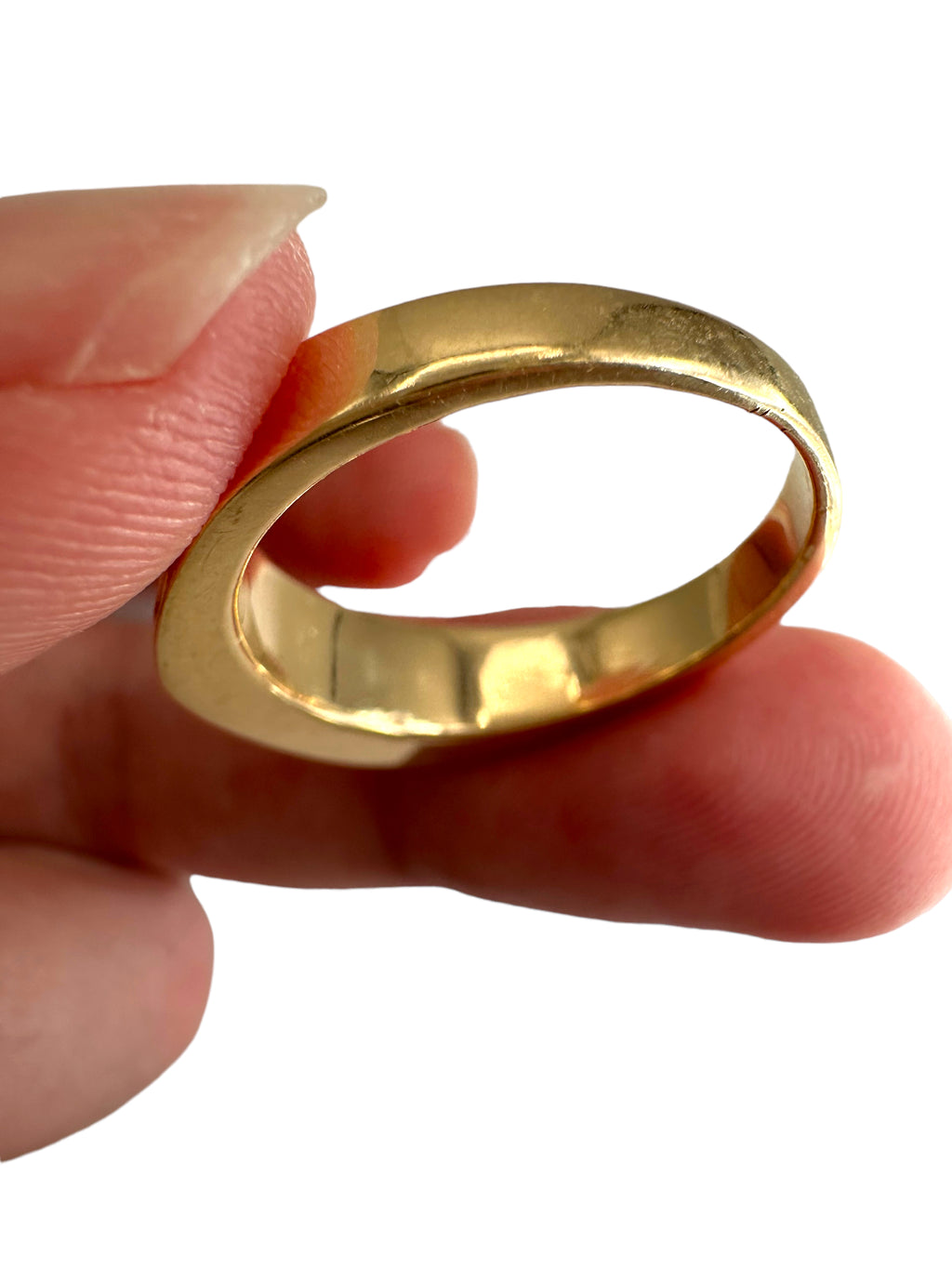 14k Chunky Diamond Band Ring