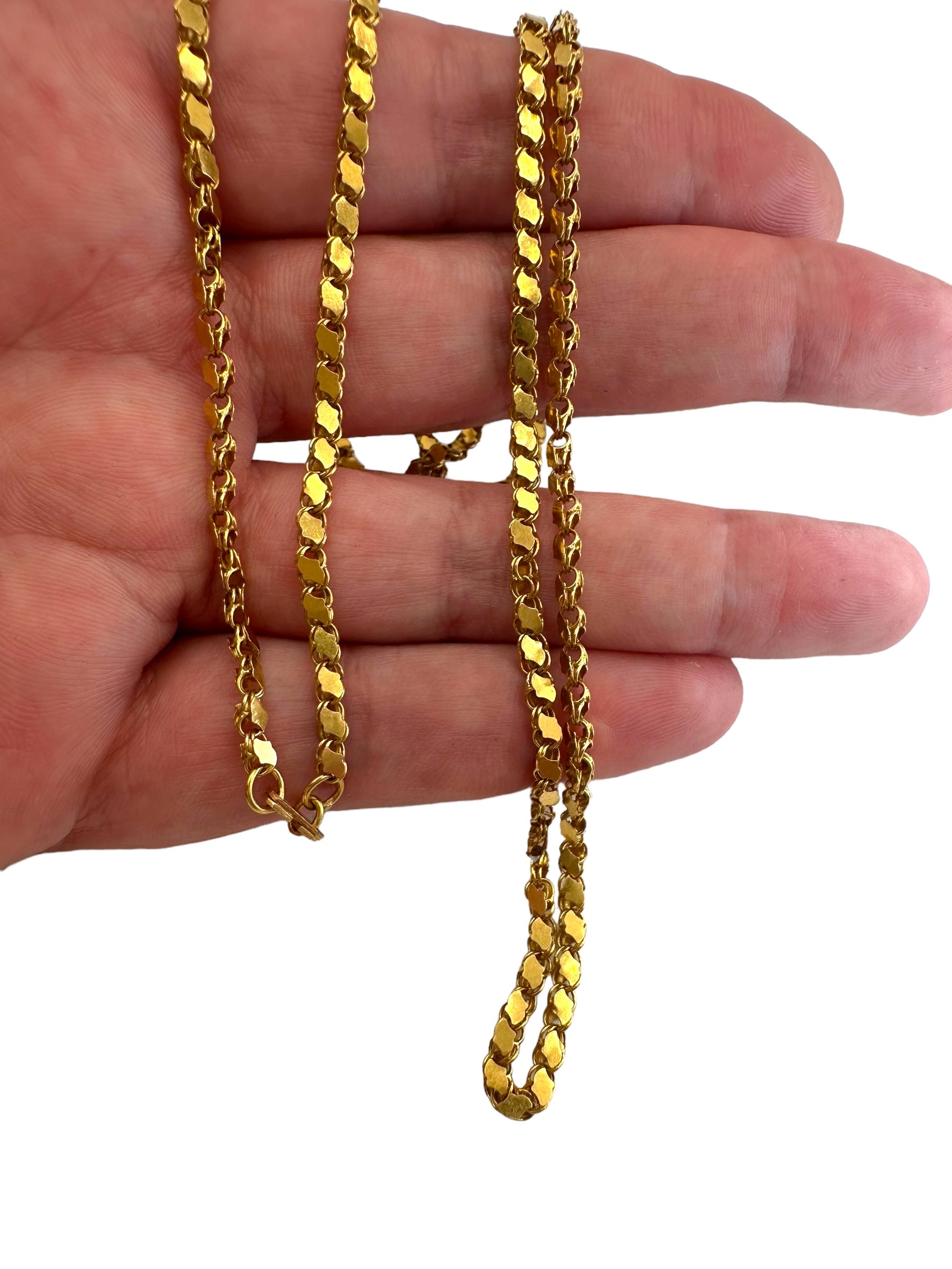 18k Damascus Link Necklace