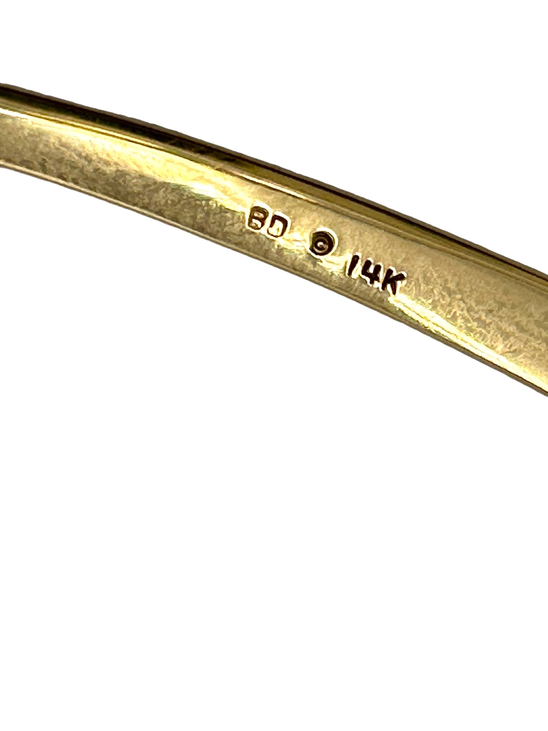 14k Handmade Organic Necklace