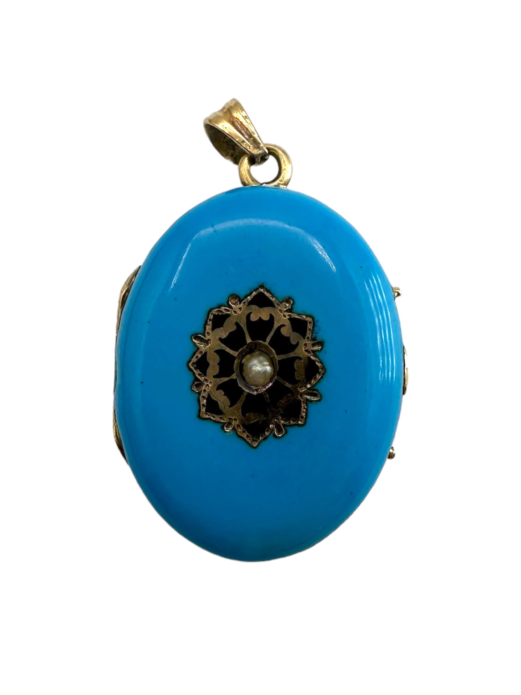 14k Victorian Enamel Locket