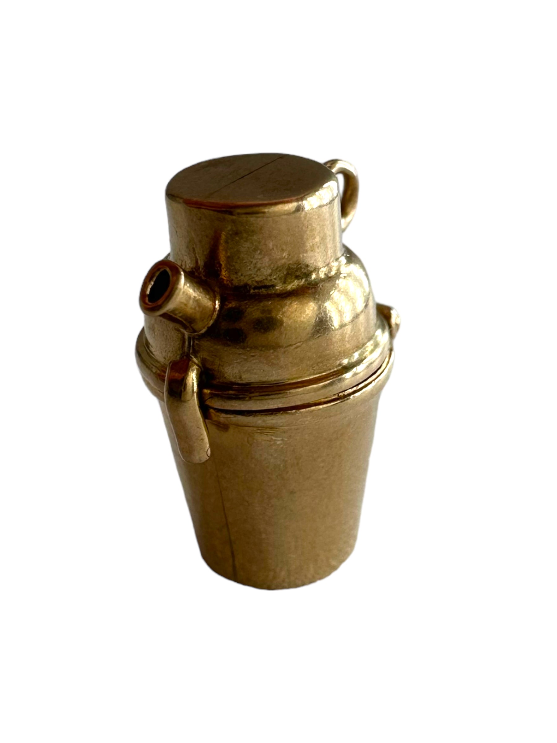 14k Cocktail Shaker Charm