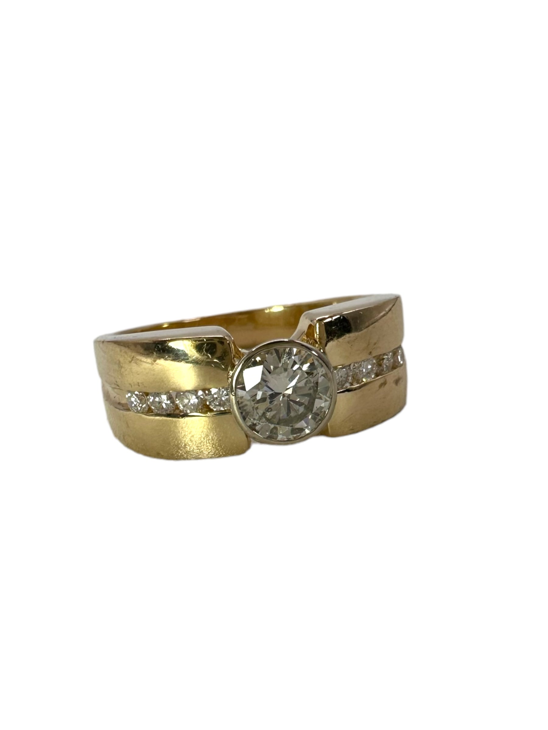 14k Diamond Solitaire Ring