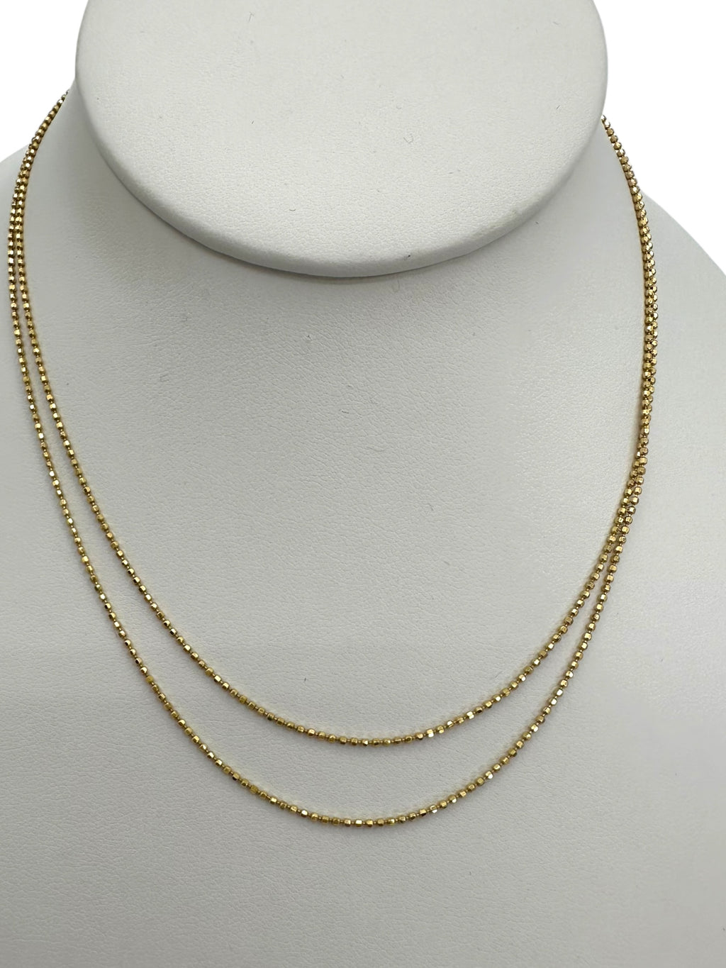 14k Disco Ball Link Necklace