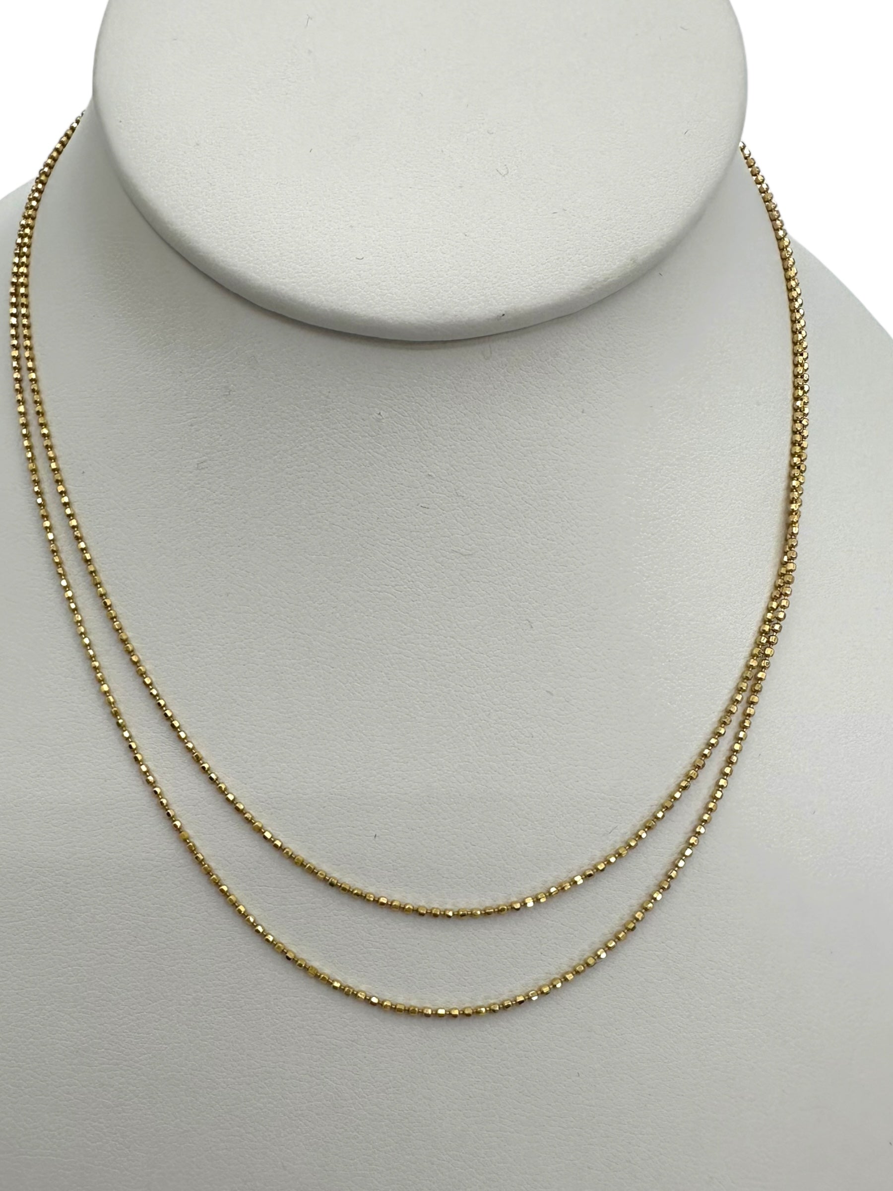14k Disco Ball Link Necklace