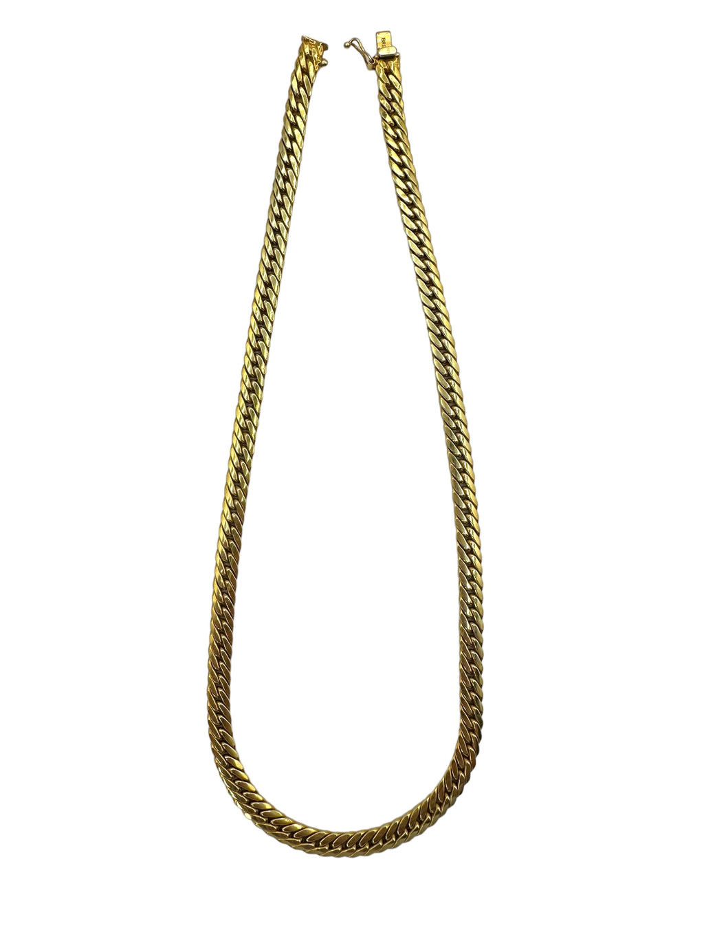 14k Flat Curb Chain Necklace