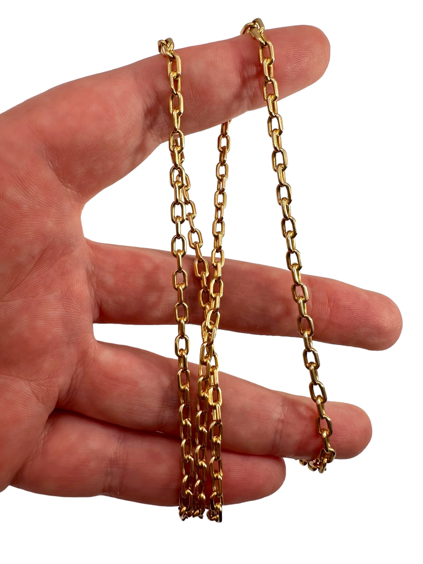 14k Biker Chain Necklace