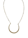 14k Crescent Diamond Necklace