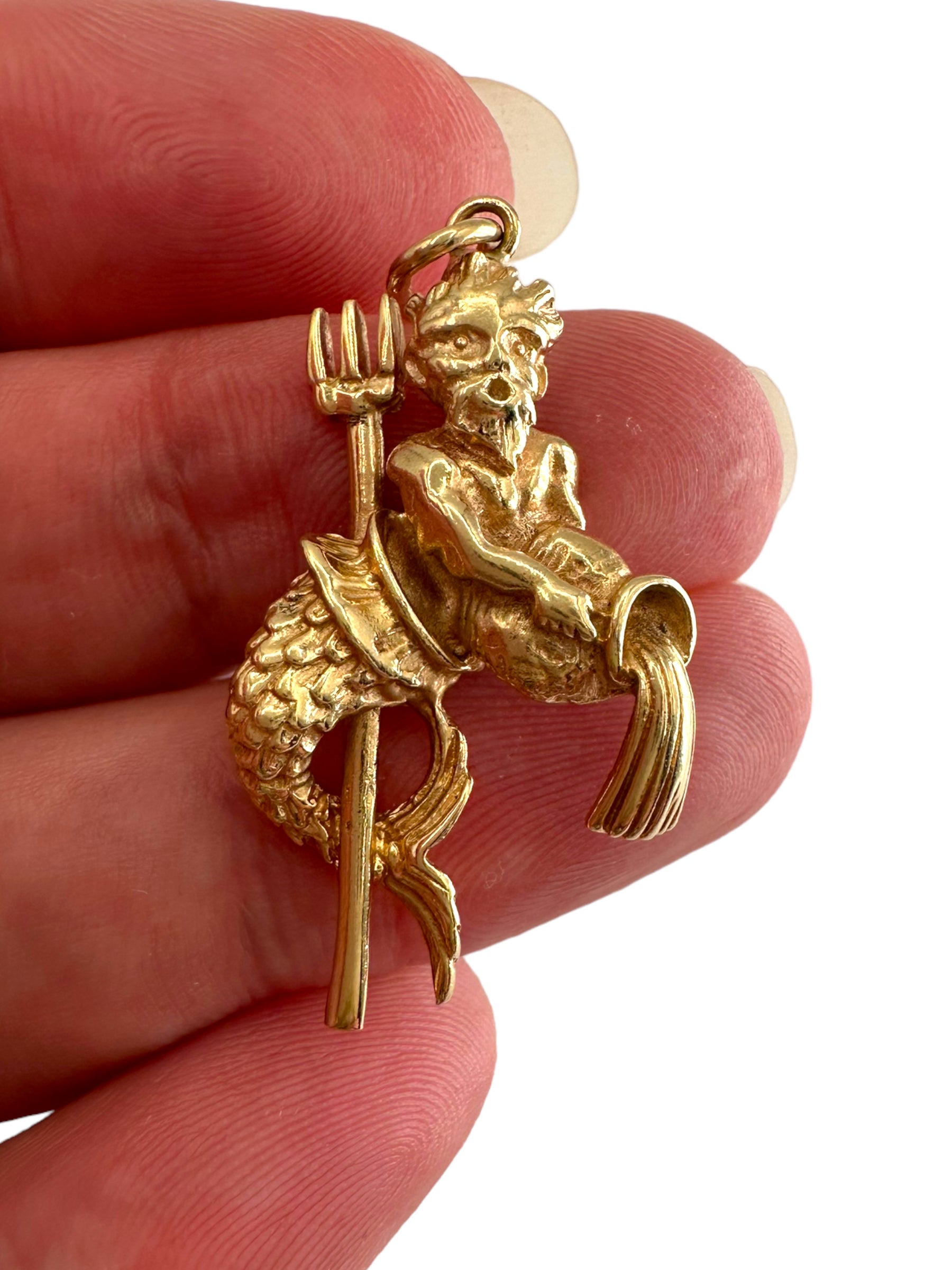 14k Neptune Pendant