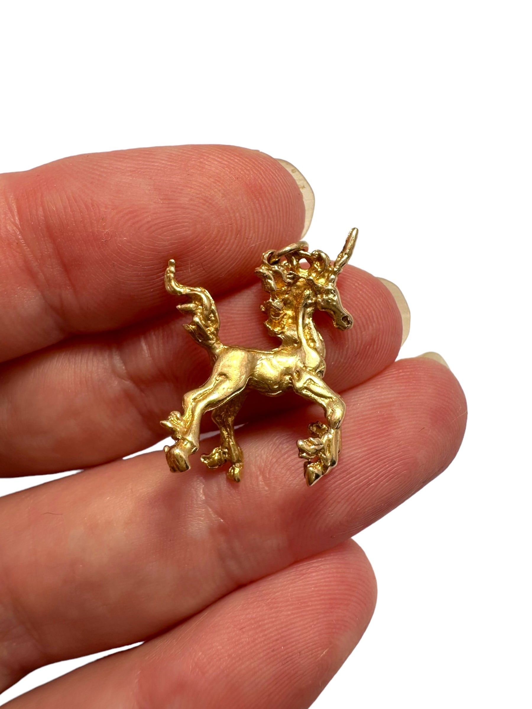 14k Unicorn Pendant