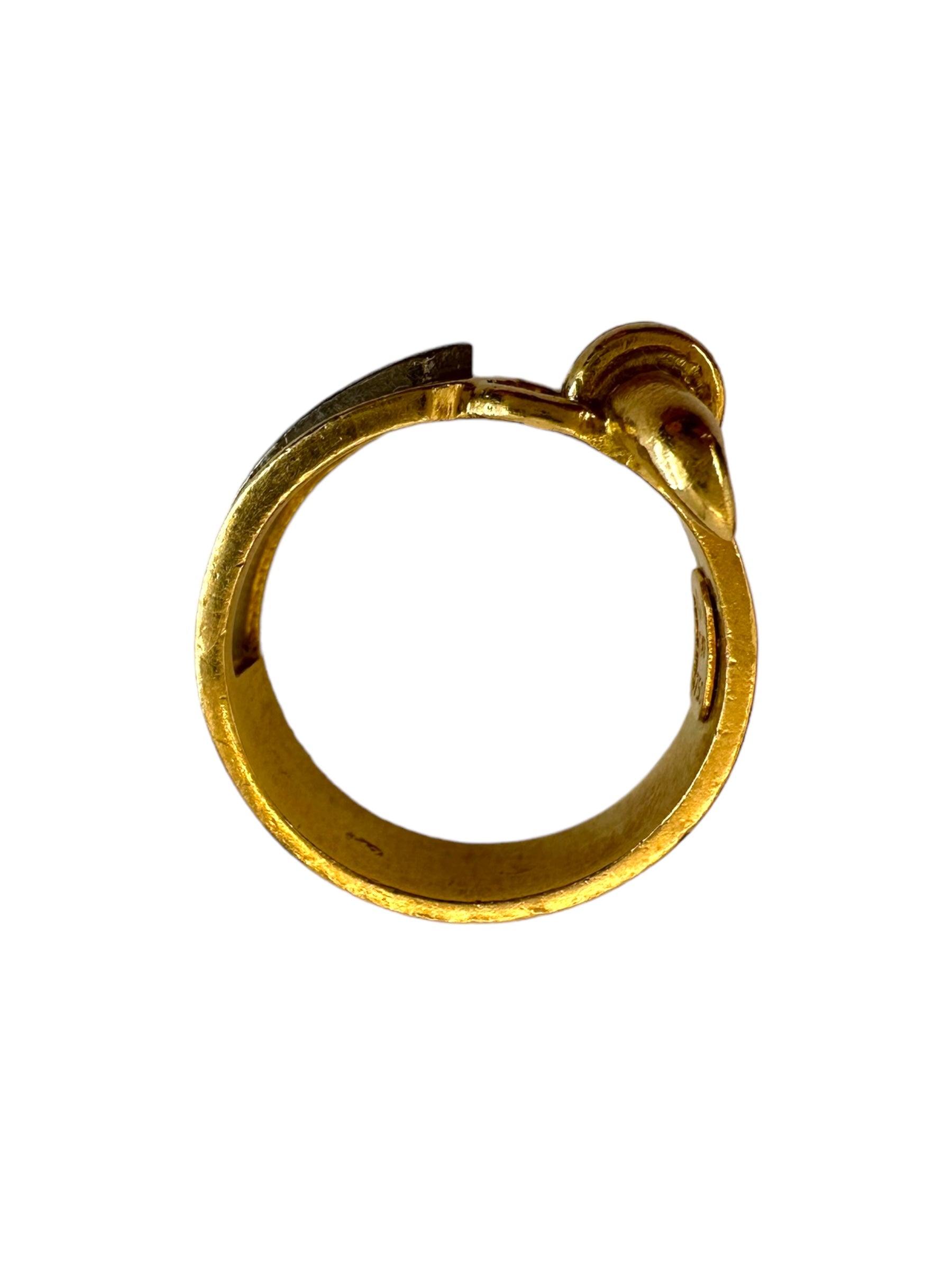 18k Zolotas Diamond Buckle Ring