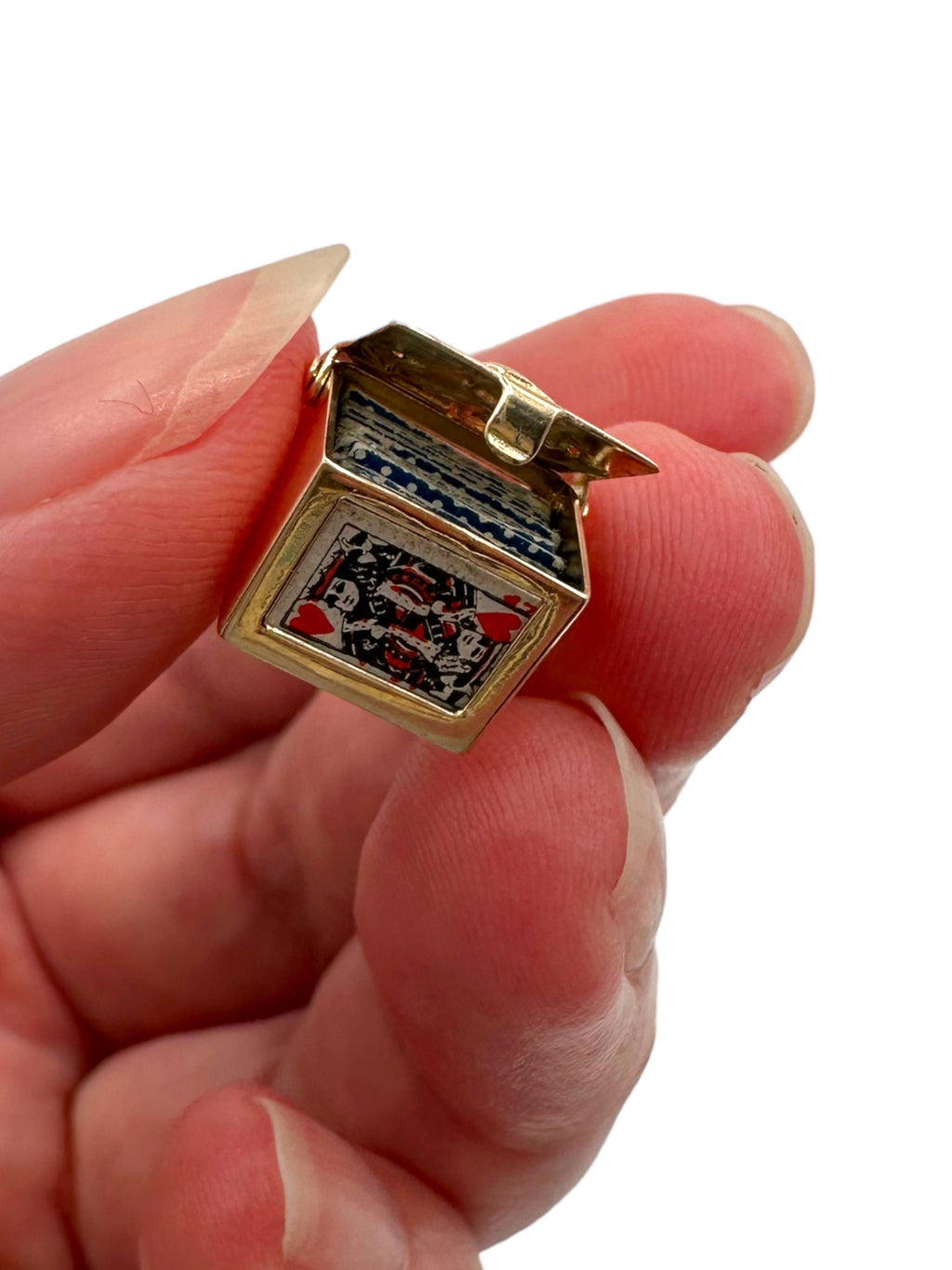 14k Card Holder Charm