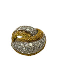 18k Wrap-over Diamond Ring