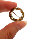 14k Art Nouveau Wing Pearl Pin