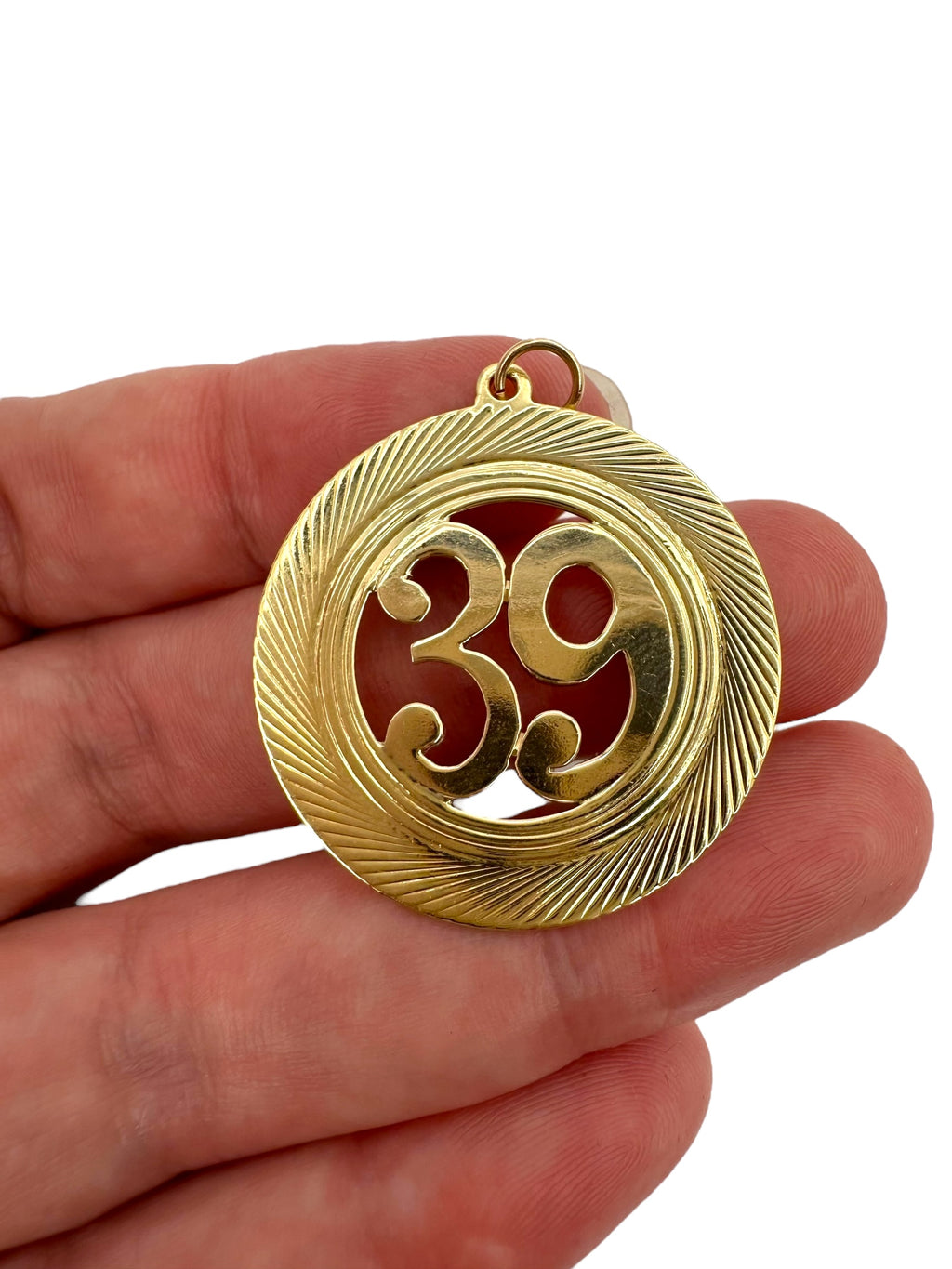 14k “39” Pendant
