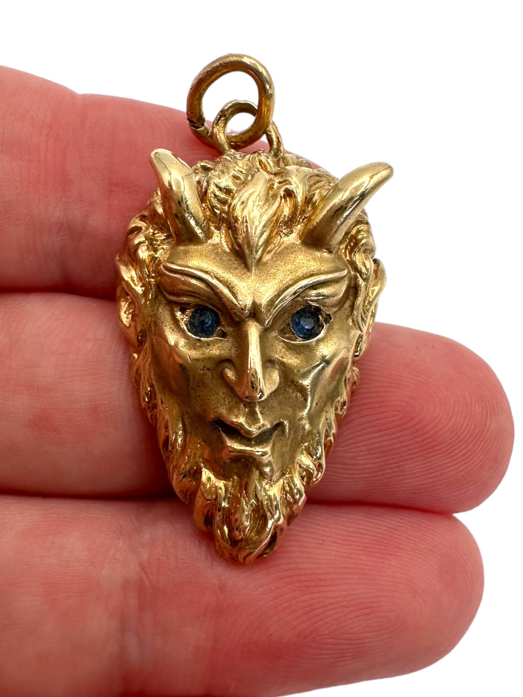 14k Devil/ Satyr Pendant
