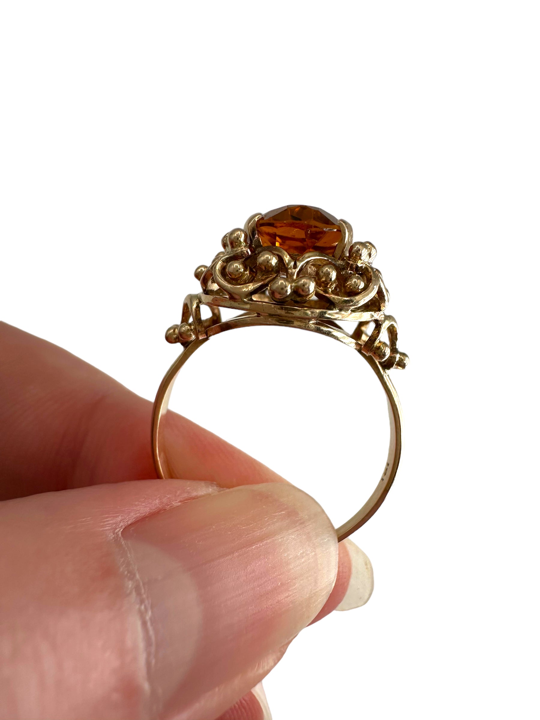 18k Citrine Ring