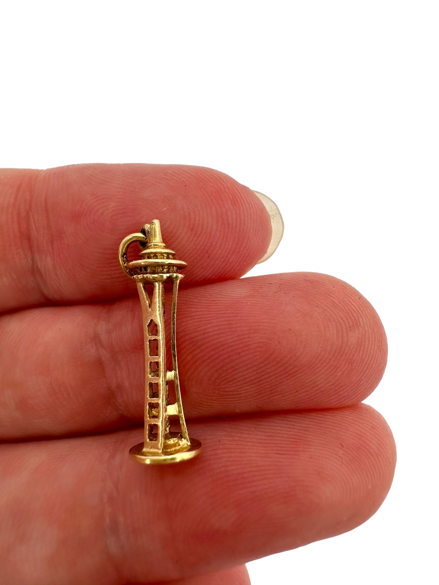 14k Tower Charm