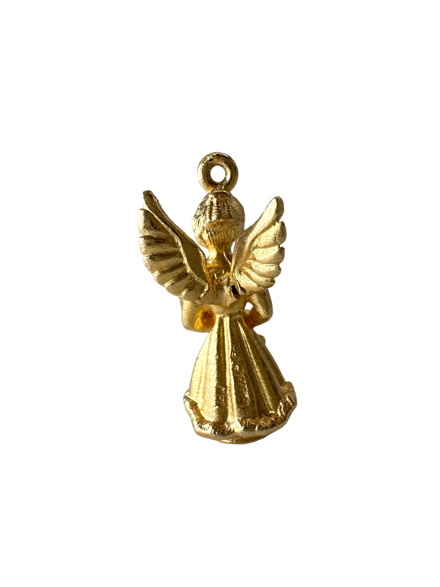 14k Angel April Charm