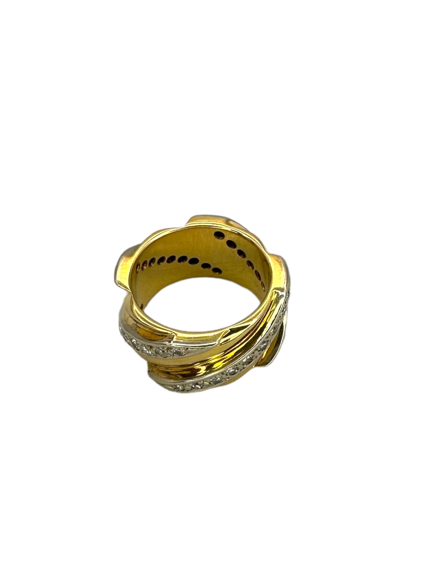 18k Diamond Eternity Spiral Ring