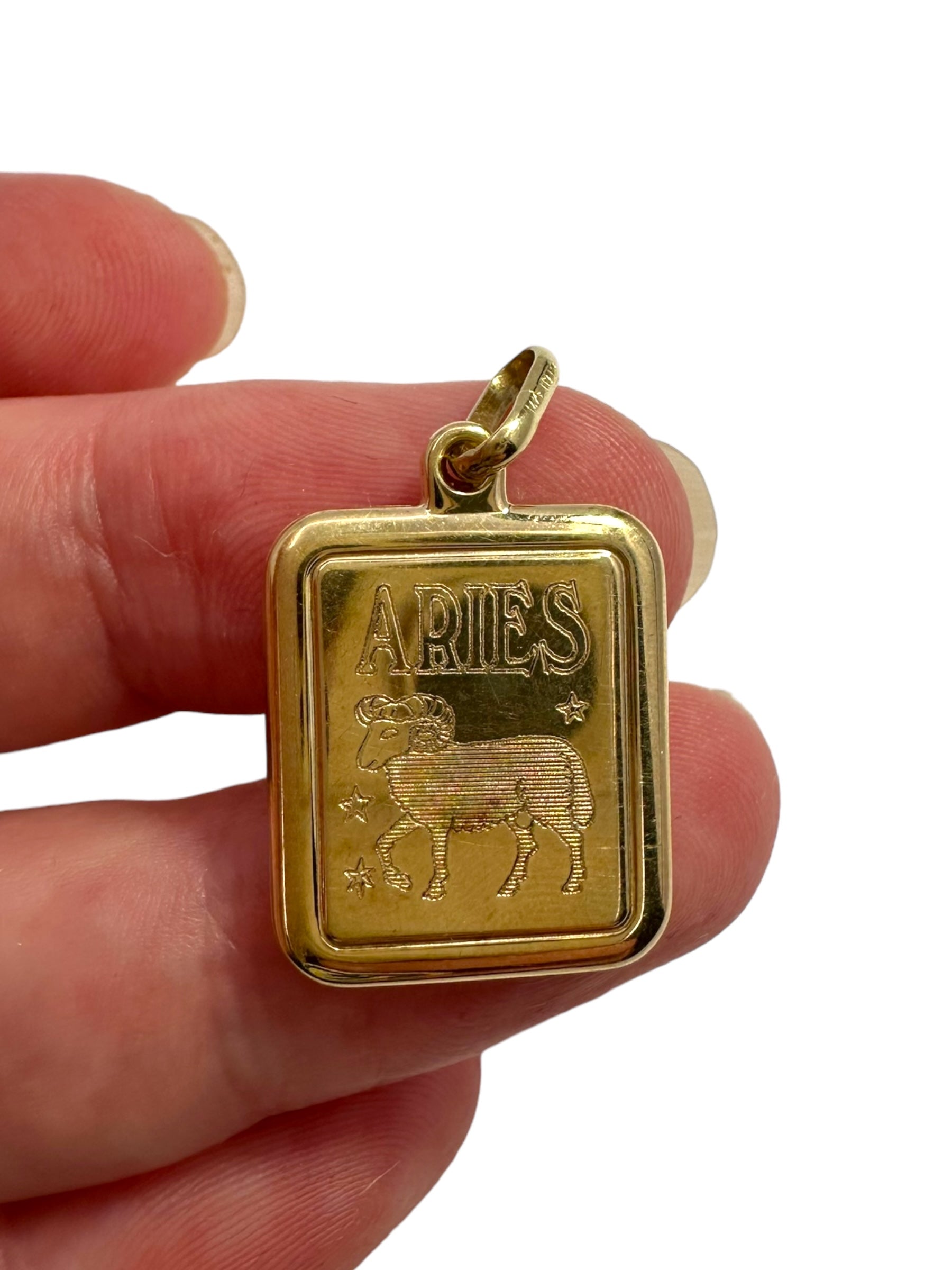 14k Aries Pendant