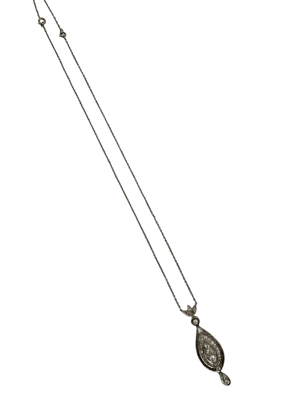 Edwardian Platinum Diamond Necklace