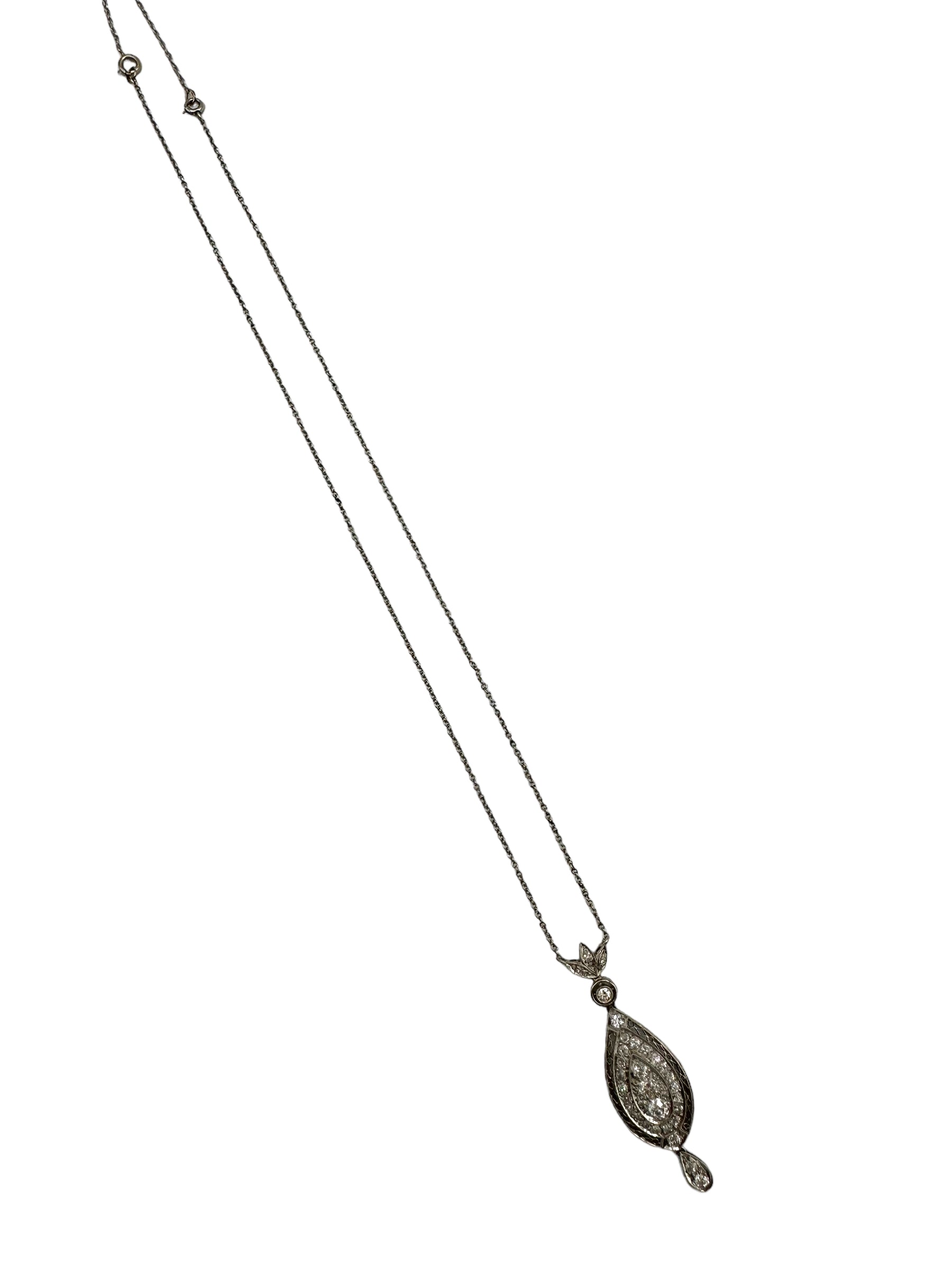 Edwardian Platinum Diamond Necklace