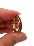 14k Ruby Eternity Band Ring
