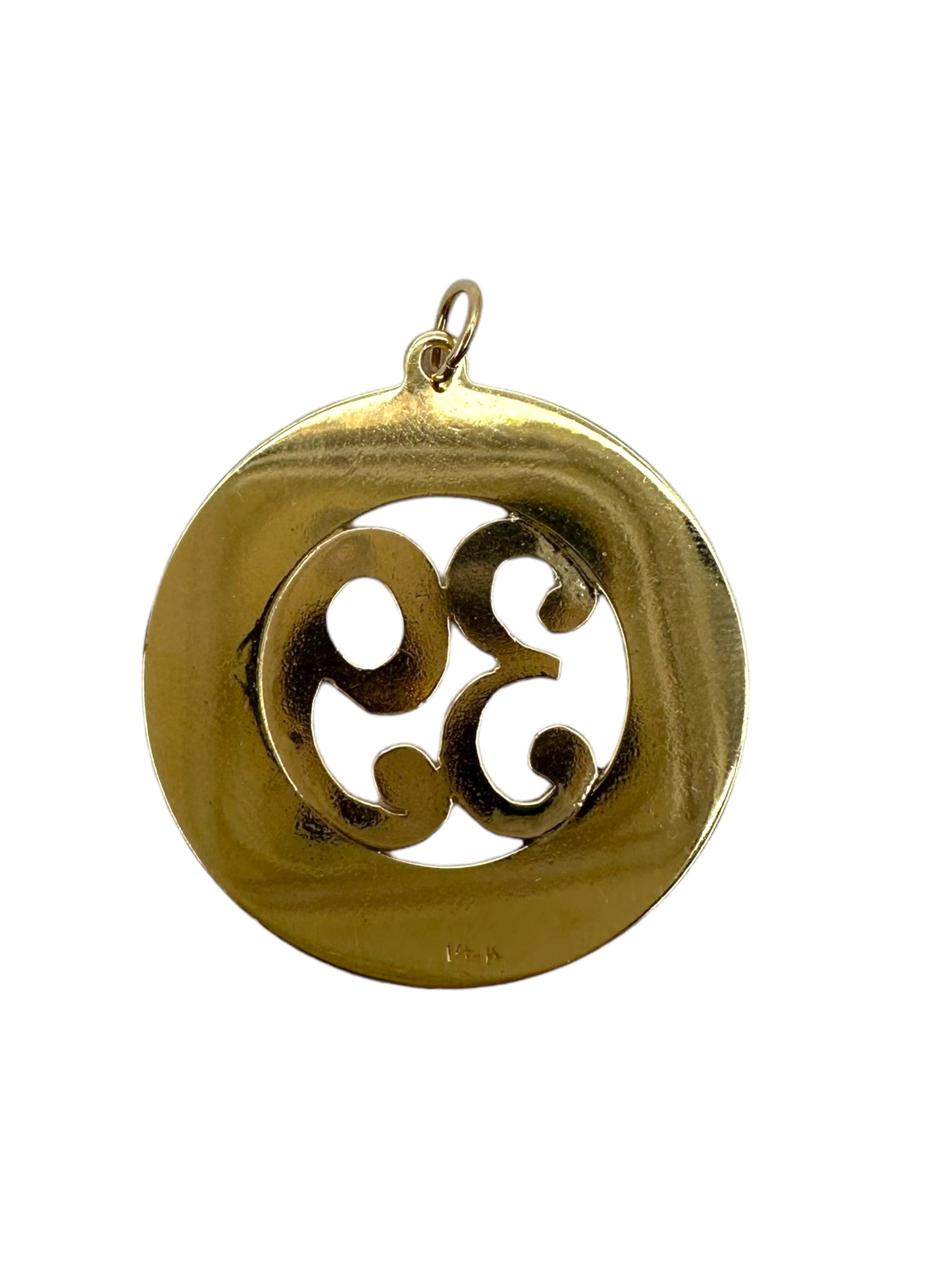 14k “39” Pendant