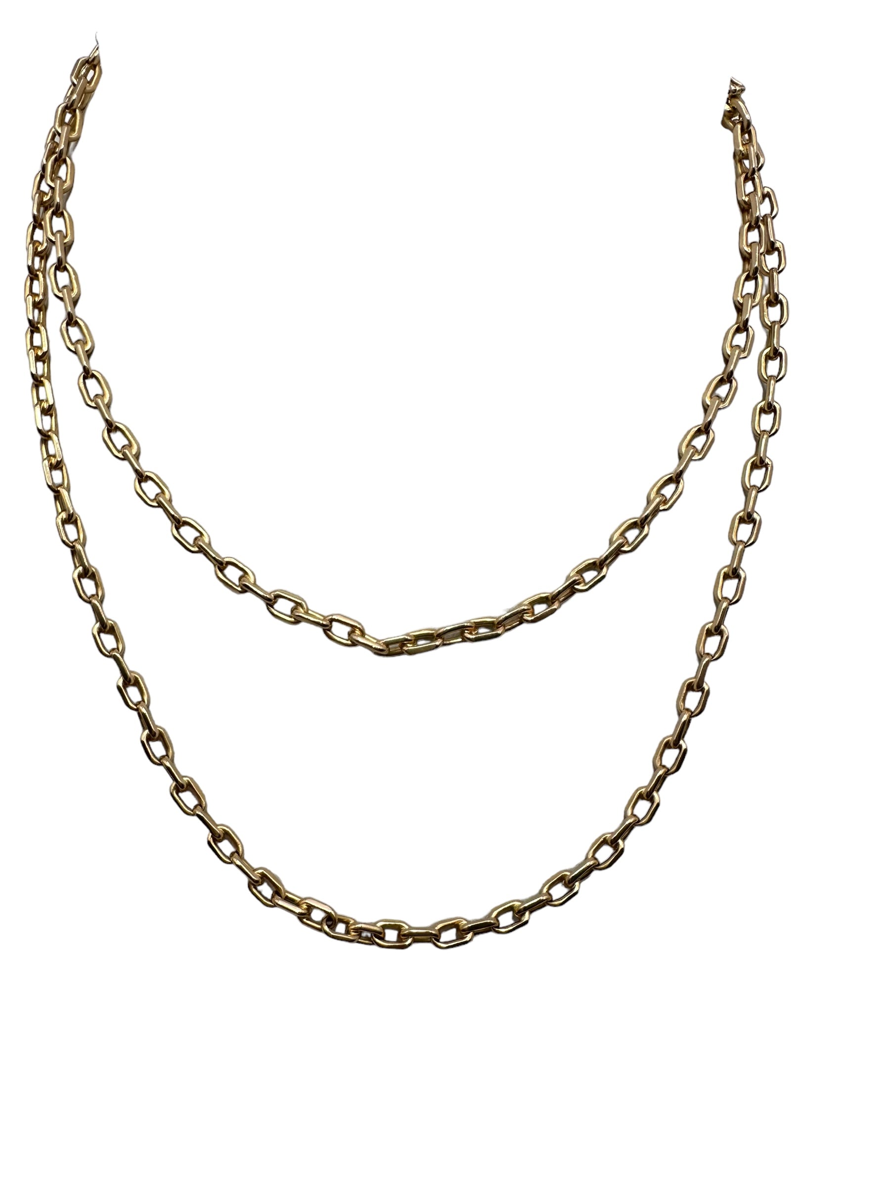 14k Biker Chain Necklace