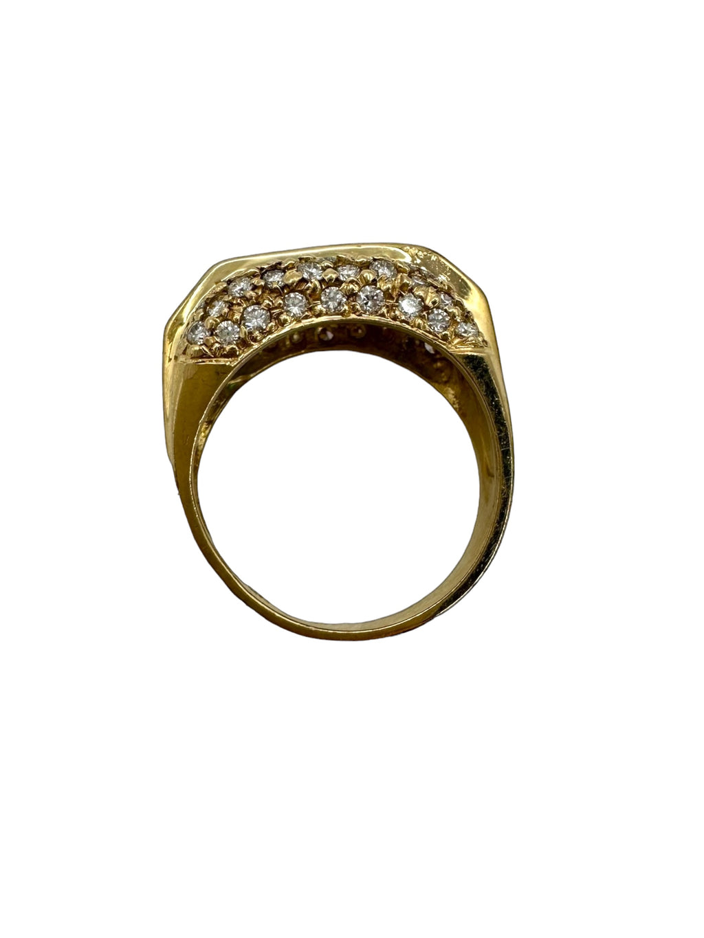 18k Emerald Diamond Ring