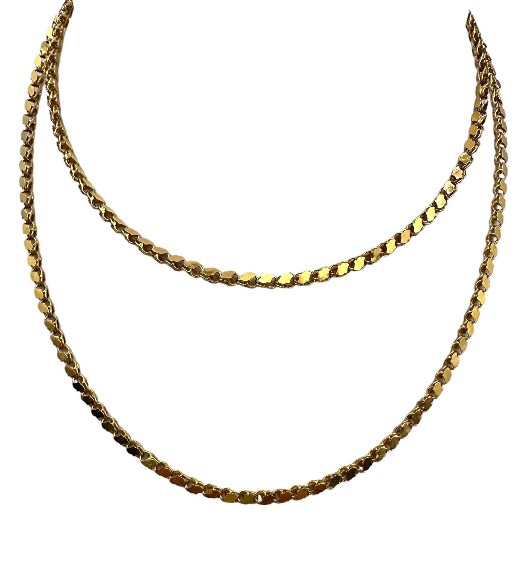 18k Damascus Link Necklace