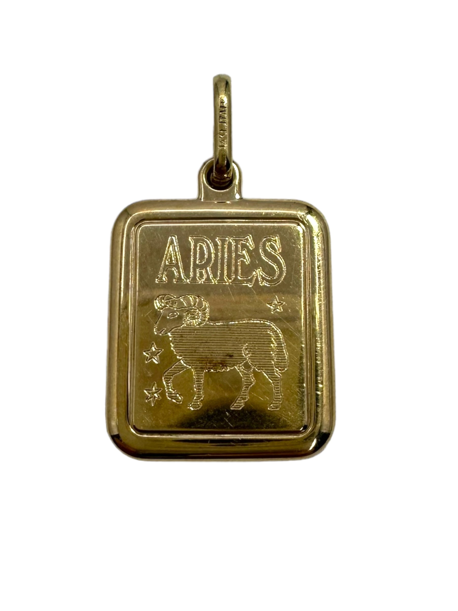 14k Aries Pendant