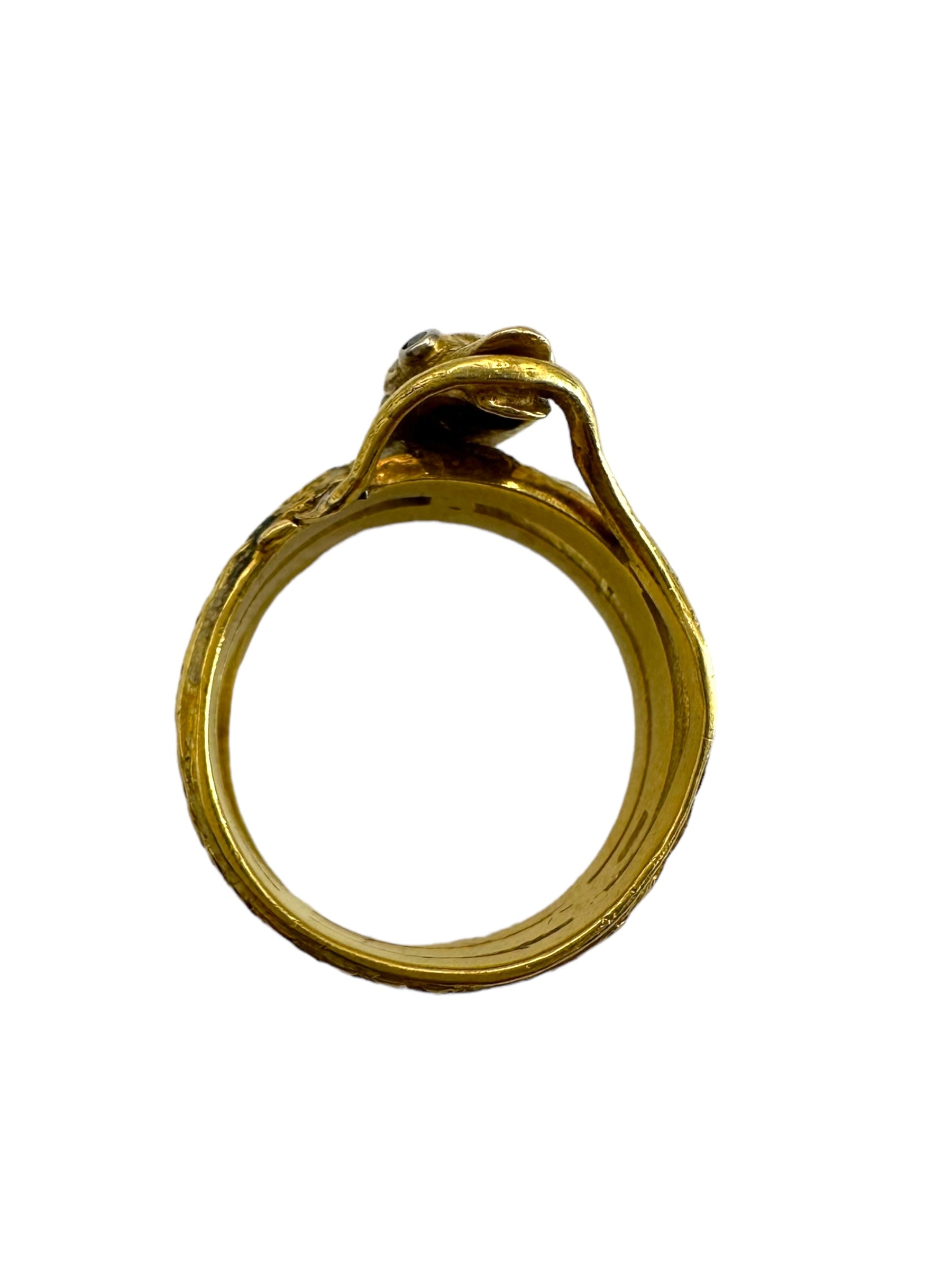 18k Snake Ring