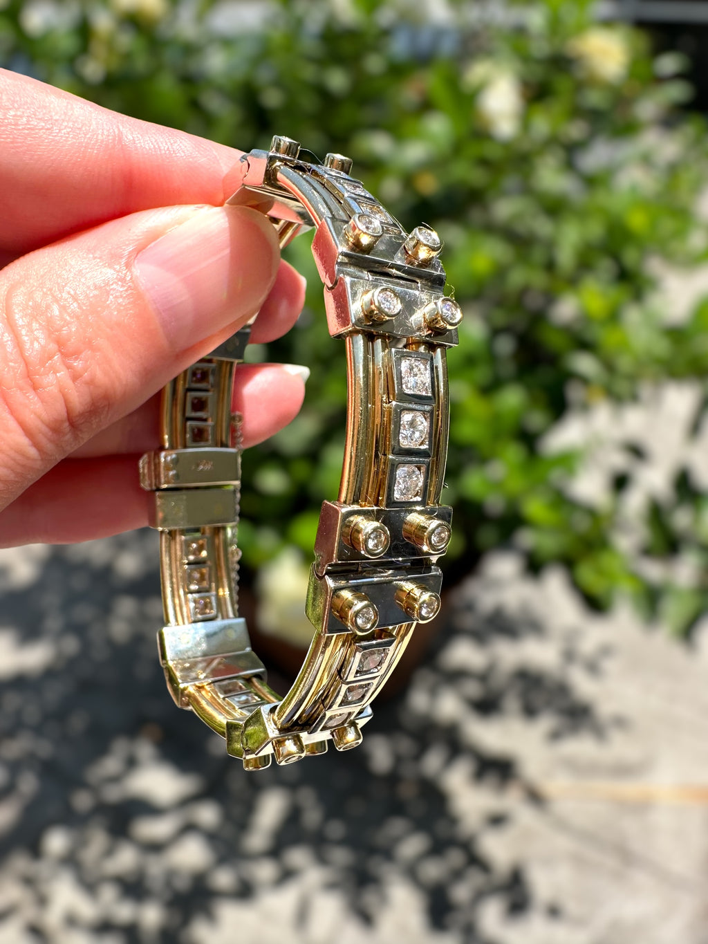 14k Diamond Slider Bracelet