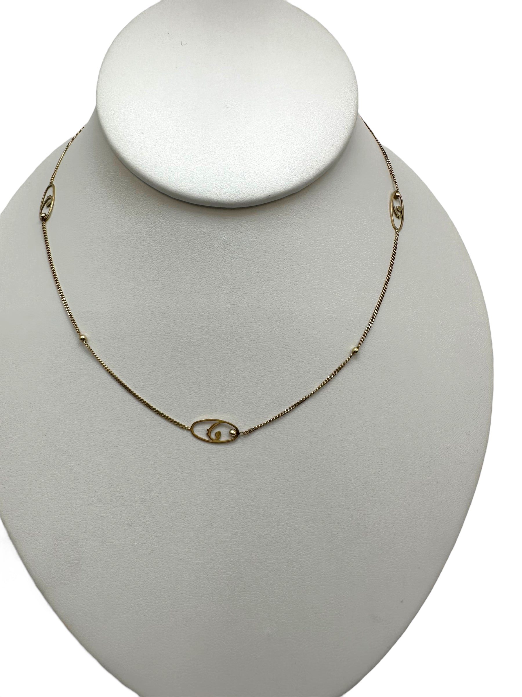 14k Fancy Link Necklace