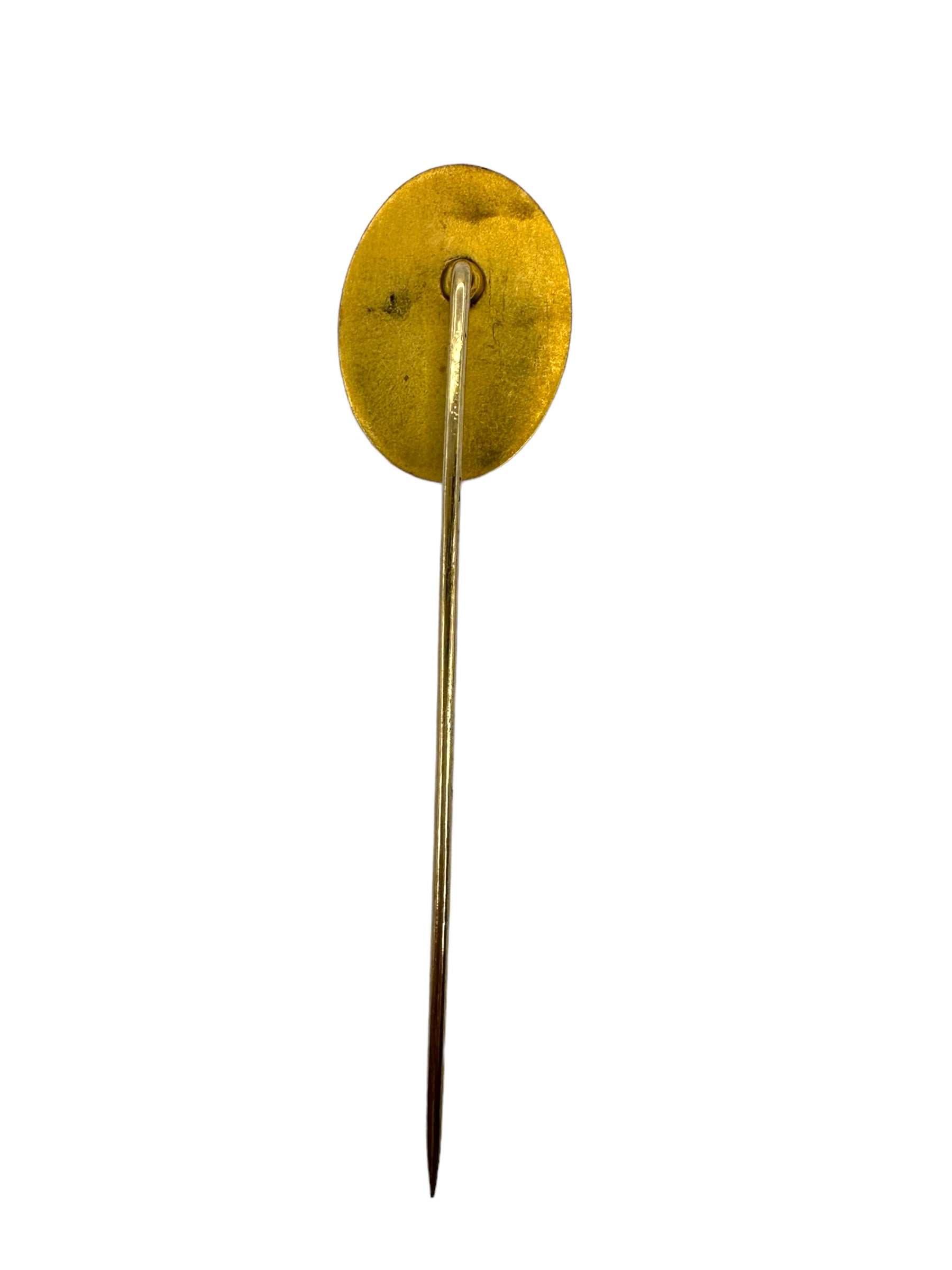 14k Art Nouveau Lady Diamond Stick Pin