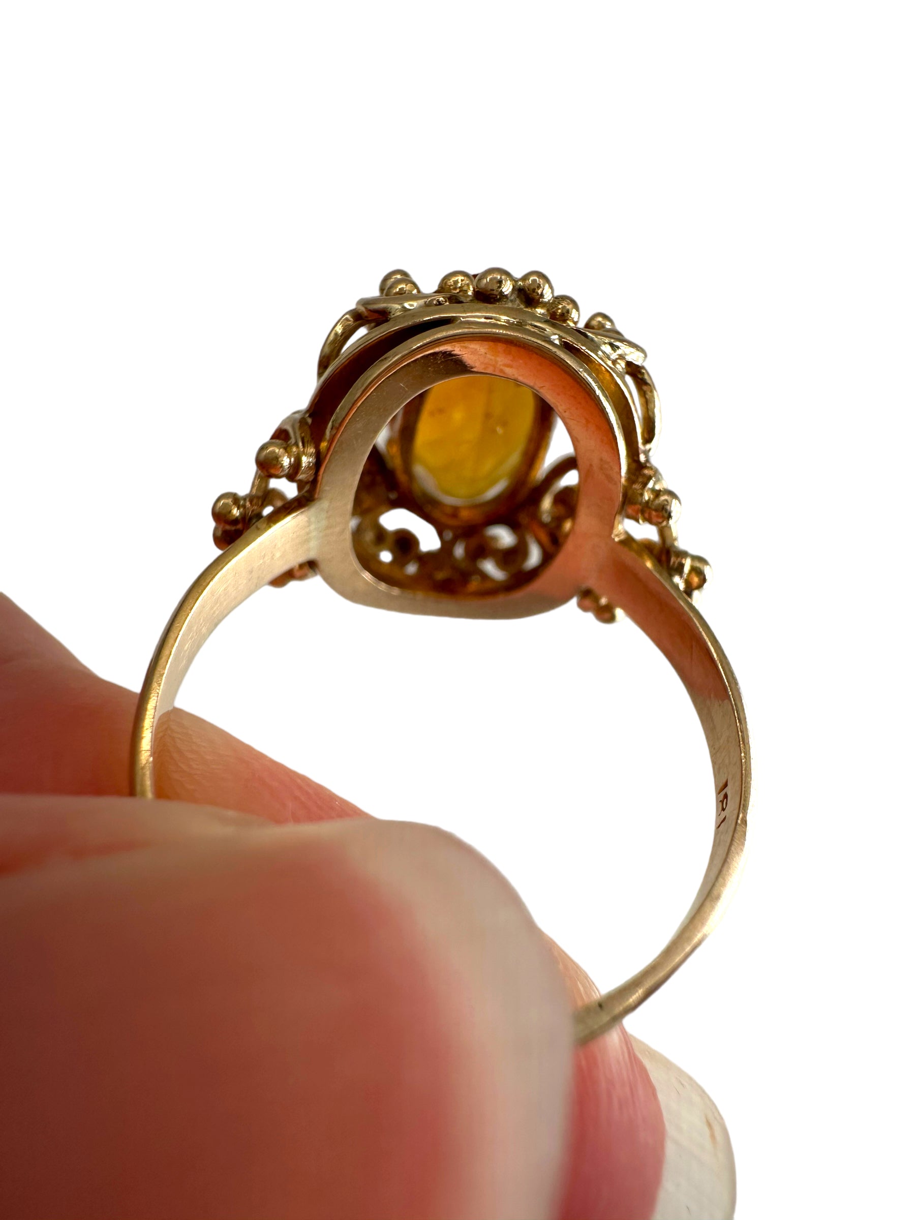 18k Citrine Ring