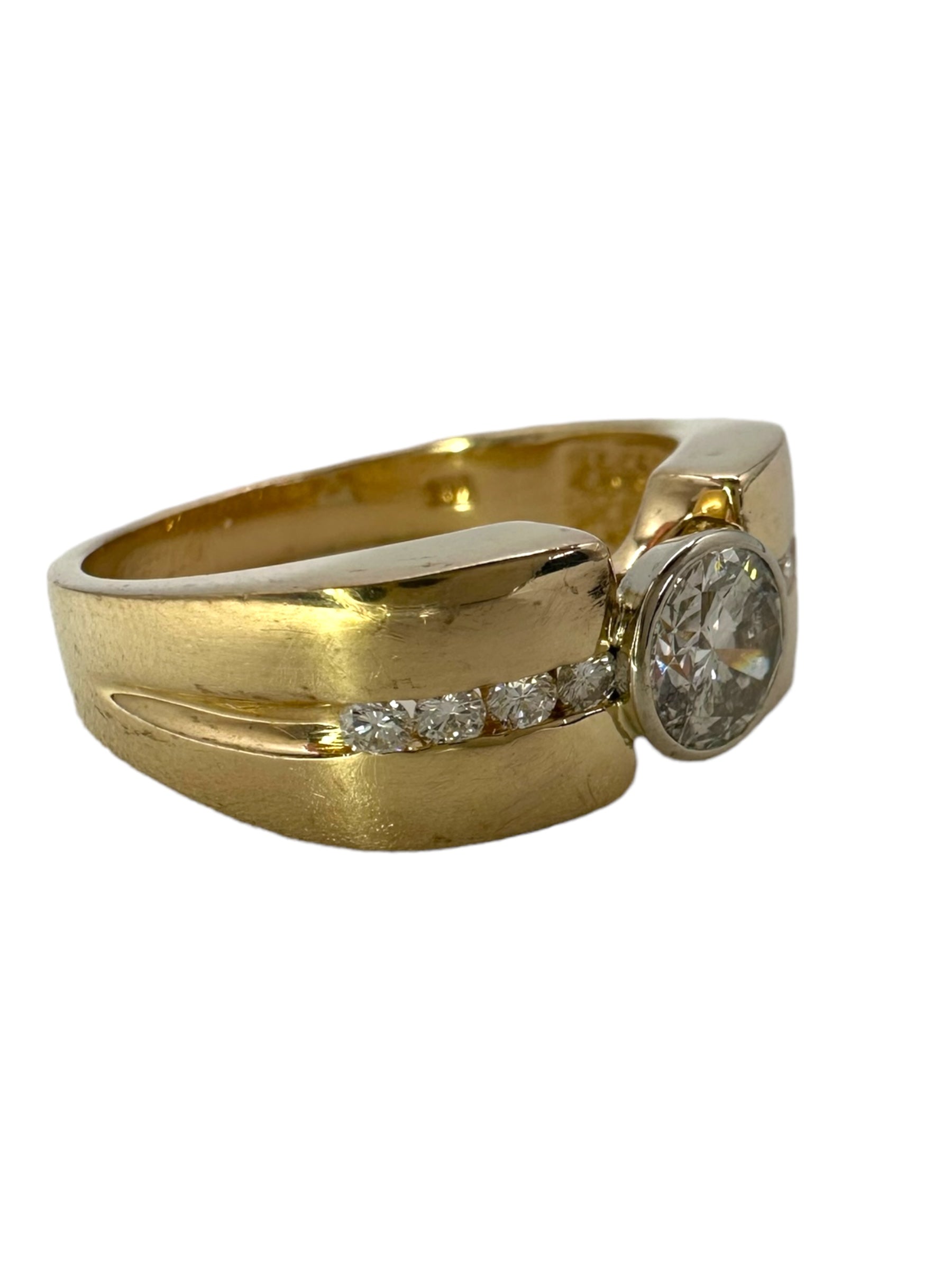 14k Diamond Solitaire Ring