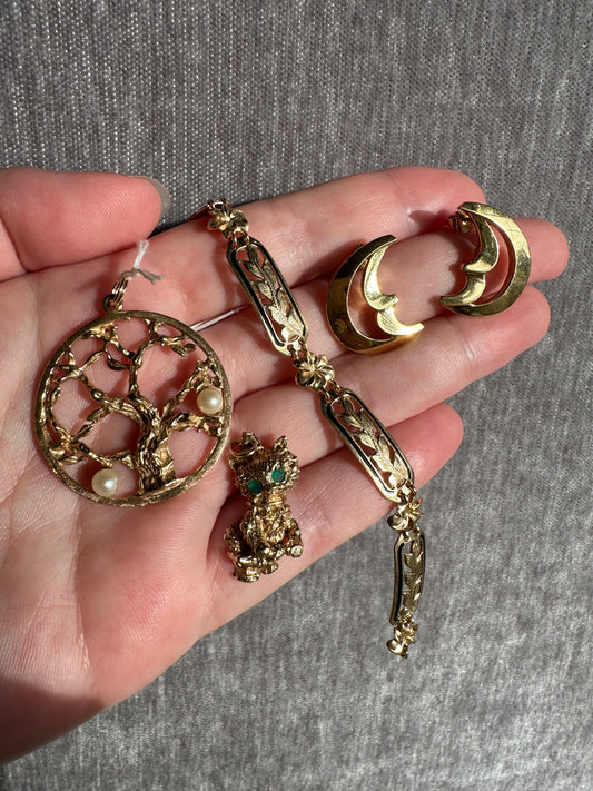 14k Kitty Charm