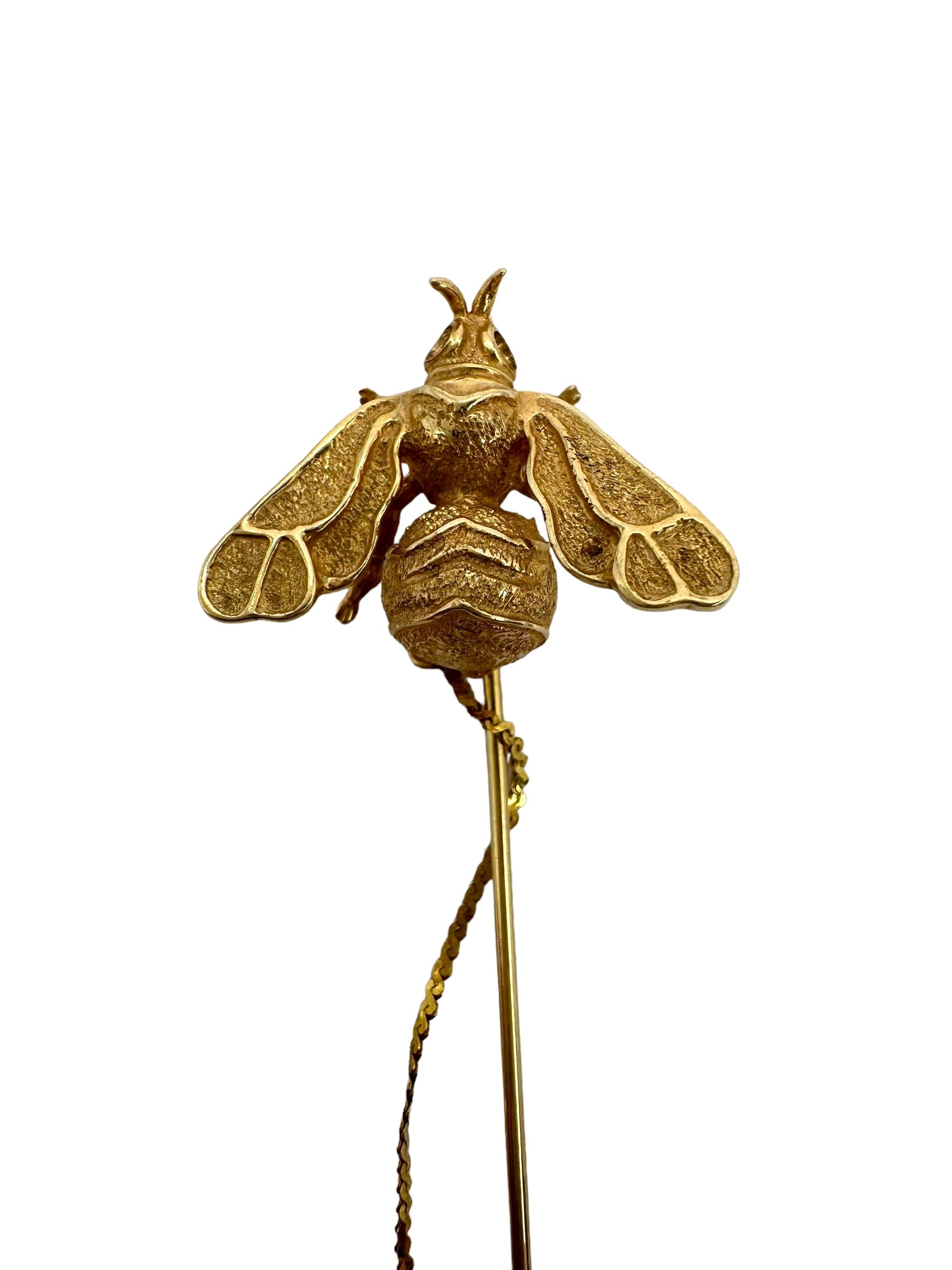 14k Bee Stick Pin